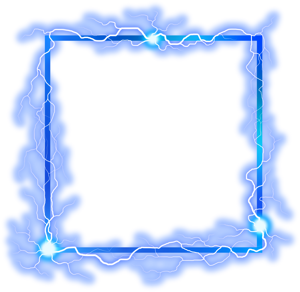 Blue lightning frame